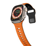 Wave Texture Reverse Buckle Silicone Watch Band, For Apple Watch Ultra 2 49mm, For Apple Watch Series 9 45mm, For Apple Watch Series 9 41mm, For Apple Watch Ultra 49mm