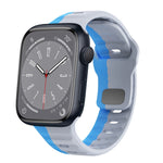 Wave Texture Reverse Buckle Silicone Watch Band, For Apple Watch Series 8 41mm, For Apple Watch Series 8 45mm, For Apple Watch SE 2022 40mm, For Apple Watch SE 2022 44mm