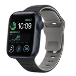 Wave Texture Reverse Buckle Silicone Watch Band, For Apple Watch Series 8 41mm, For Apple Watch Series 8 45mm, For Apple Watch SE 2022 40mm, For Apple Watch SE 2022 44mm