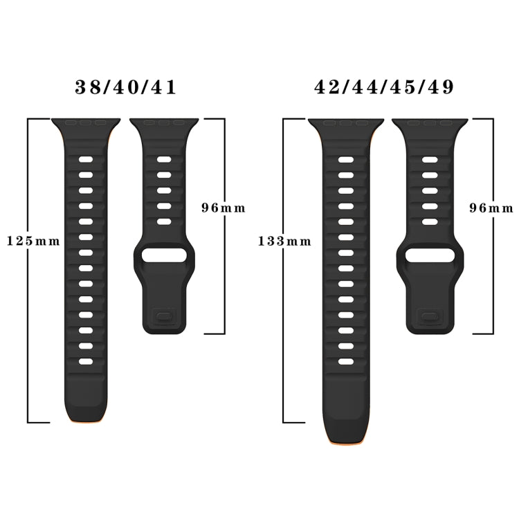 Wave Texture Reverse Buckle Silicone Watch Band, For Apple Watch Series 6 40mm, For Apple Watch Series 6 44mm, For Apple Watch Series 5 44mm, For Apple Watch Series 5 40mm