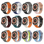 Wave Texture Reverse Buckle Silicone Watch Band, For Apple Watch Series 2 42mm, For Apple Watch Series 2 38mm, For Apple Watch 42mm, For Apple Watch 38mm