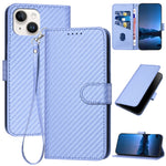 YX0070 Carbon Fiber Buckle Leather Phone Case with Lanyard, For iPhone 13 Pro Max, For iPhone 13 Pro, For iPhone 13, For iPhone 13 mini, For iPhone 12 / 12 Pro, For iPhone 12 Pro Max