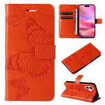 3D Butterfly Embossed Pattern Flip Leather Phone Case, For iPhone 17e / 16e, For iPhone 16 Pro Max, For iPhone 16 Pro, For iPhone 16 Plus, For iPhone 16