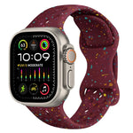 Hole Style Butterfly Buckle Camouflage Silicone Watch Band, For Apple Watch Ultra 2 49mm, For Apple Watch Series 9 45mm, For Apple Watch Series 9 41mm, For Apple Watch Ultra 49mm