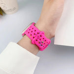 Hole Style Butterfly Buckle Camouflage Silicone Watch Band, For Apple Watch Series 6 40mm, For Apple Watch Series 6 44mm, For Apple Watch Series 5 44mm, For Apple Watch Series 5 40mm