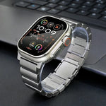 One-Bead Magnetic Buckle Titanium Metal Watch Band, For Apple Watch Series 10 46mm, For Apple Watch Series 10 42mm, For Apple Watch SE 2023 44mm, For Apple Watch SE 2023 40mm, For Apple Watch Ultra 2 49mm, For Apple Watch Series 9 45mm                 ...
