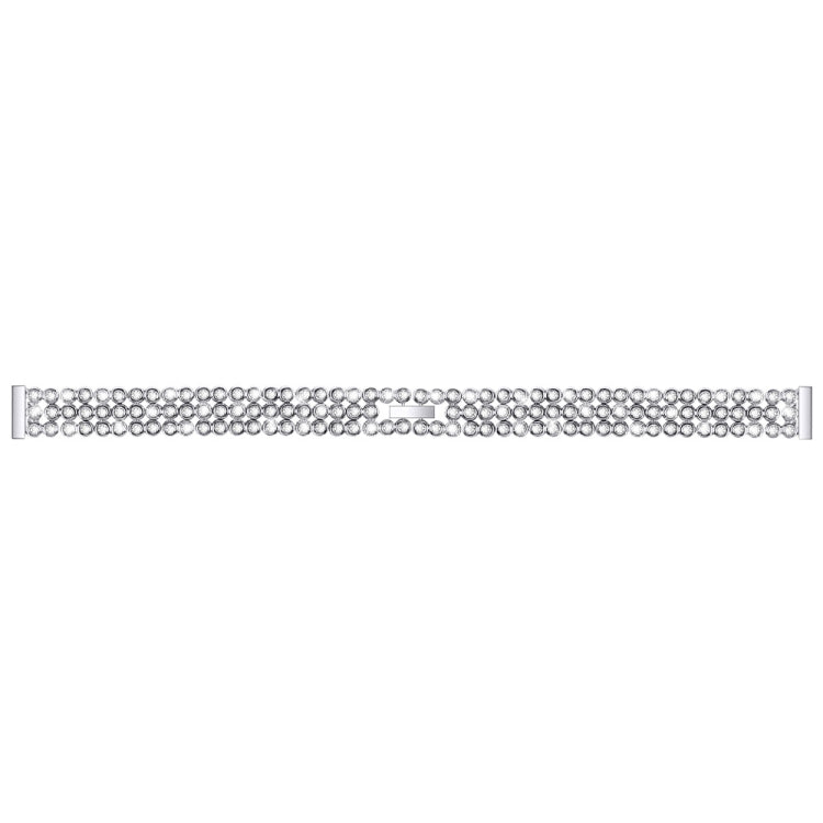 Diamond-studded Stainless Steel Replacement Wrist Strap, For Xiaomi Mi Band 3 / 4, For Xiaomi Mi Band 5