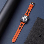 Mesh Calfskin Genuine Leather Watch Band, For Apple Watch SE 40mm, For Apple Watch SE 44mm, For Apple Watch Series 6 40mm, For Apple Watch Series 6 44mm, For Apple Watch Series 5 44mm, For Apple Watch Series 5 40mm