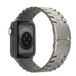 Double Lock Buckle Turtle Titanium Steel Watch Band, For Apple Watch SE 2023 44mm, For Apple Watch SE 2023 40mm, For Apple Watch Ultra 2 49mm, For Apple Watch Series 9 45mm, For Apple Watch Series 9 41mm, For Apple Watch Ultra 49mm                     ...