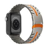 Double Lock Buckle Turtle Titanium Steel Watch Band, For Apple Watch SE 40mm, For Apple Watch SE 44mm, For Apple Watch Series 6 40mm, For Apple Watch Series 6 44mm, For Apple Watch Series 5 44mm, For Apple Watch Series 5 40mm                           ...