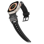 Stainless Steel Connector TPU Watch Band, For Apple Watch Series 9 45mm, For Apple Watch Ultra 49mm
