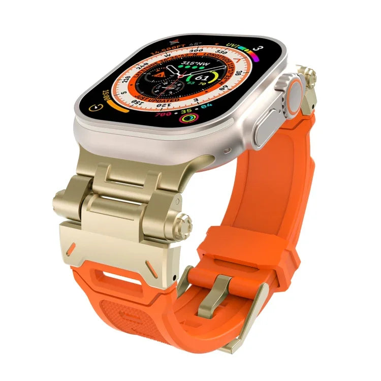 Stainless Steel Connector TPU Watch Band, For Apple Watch Series 6 44mm, For Apple Watch Series 5 44mm