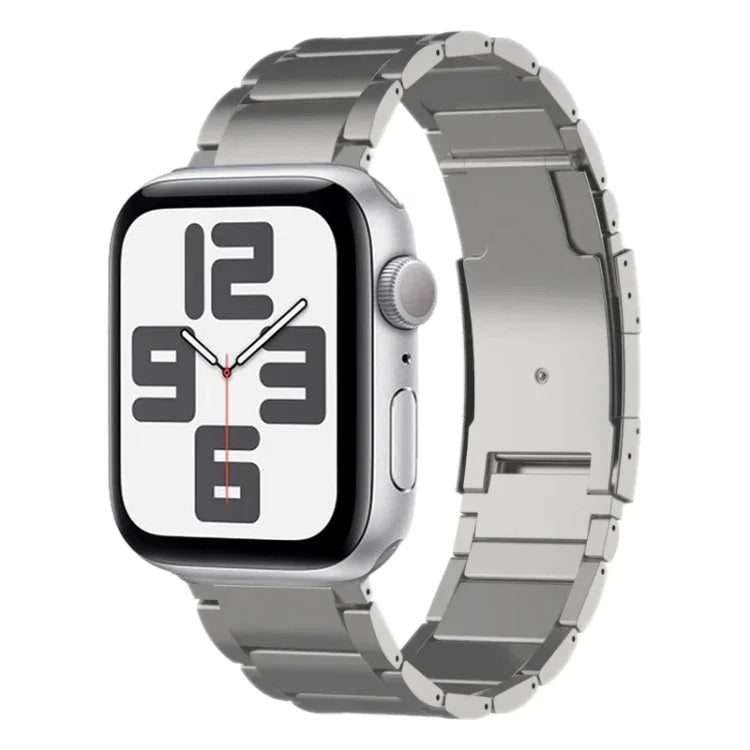 Titanium Metal Watch Band, For Apple Watch Series 10 46mm, For Apple Watch Series 10 42mm, For Apple Watch SE 2023 44mm, For Apple Watch SE 2023 40mm, For Apple Watch Ultra 2 49mm, For Apple Watch Series 9 45mm, For Apple Watch Series 9 41mm           ...