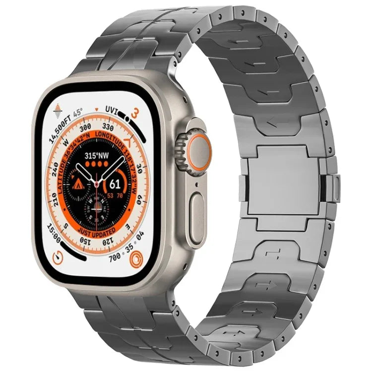 Magnetic Buckle Titanium Alloy Watch Band, For Apple Watch SE 2023 44mm, For Apple Watch Ultra 2 49mm, For Apple Watch Series 9 45mm, For Apple Watch Ultra 49mm, For Apple Watch Series 8 45mm, For Apple Watch SE 2022 44mm, For Apple Watch Series 7 45mm...