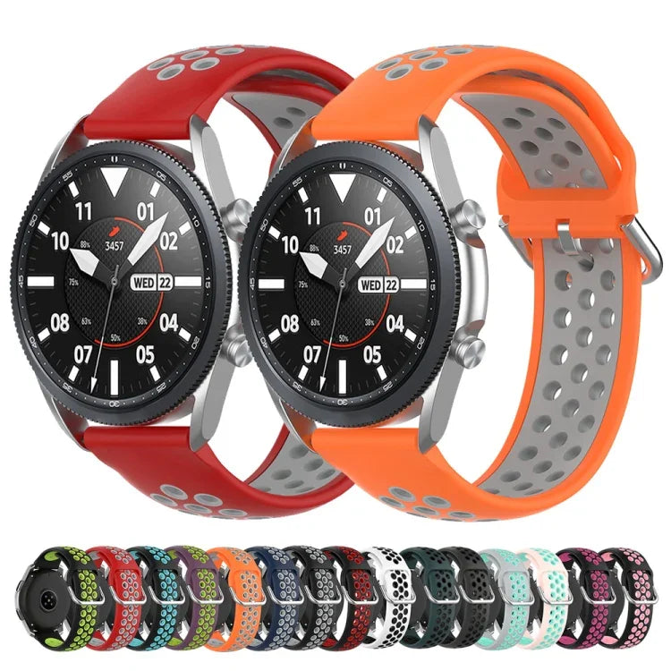 Silicone Sports Solid Color Strap, Size: Free Size 22mm, For Galaxy Watch 3 45mm