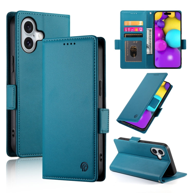 Side Buckle Magnetic Frosted Leather Phone Case, For iPhone 16 Pro, For iPhone 16 Plus, For iPhone 16, For iPhone 15 Pro Max, For iPhone 15 Pro, For iPhone 15 Plus