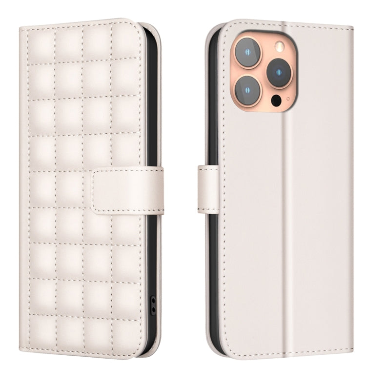 Square Texture Leather Phone Case, For iPhone 18 Pro Max/17 Pro Max, For iPhone 17e / 16e, For iPhone 16 Pro Max, For iPhone 16 Pro, For iPhone 16 Plus, For iPhone 16, For iPhone 15 Pro Max, For iPhone 15 Pro