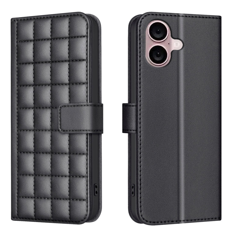 Square Texture Leather Phone Case, For iPhone 18 Pro Max/17 Pro Max, For iPhone 17e / 16e, For iPhone 16 Pro Max, For iPhone 16 Pro, For iPhone 16 Plus, For iPhone 16, For iPhone 15 Pro Max, For iPhone 15 Pro