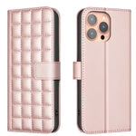 Square Texture Leather Phone Case, For iPhone 18 Pro Max/17 Pro Max, For iPhone 17e / 16e, For iPhone 16 Pro Max, For iPhone 16 Pro, For iPhone 16 Plus, For iPhone 16, For iPhone 15 Pro Max, For iPhone 15 Pro