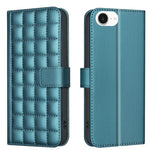 Square Texture Leather Phone Case, For iPhone 18 Pro Max/17 Pro Max, For iPhone 17e / 16e, For iPhone 16 Pro Max, For iPhone 16 Pro, For iPhone 16 Plus, For iPhone 16, For iPhone 15 Pro Max, For iPhone 15 Pro