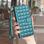 Square Texture Leather Phone Case, For iPhone 18 Pro Max/17 Pro Max, For iPhone 17e / 16e, For iPhone 16 Pro Max, For iPhone 16 Pro, For iPhone 16 Plus, For iPhone 16, For iPhone 15 Pro Max, For iPhone 15 Pro