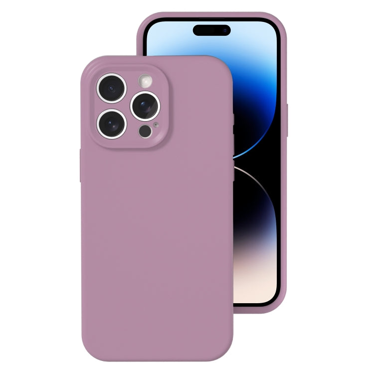 Precise Hole Liquid Silicone Jelly Color Full Coverage Phone Case, For iPhone 14 Pro