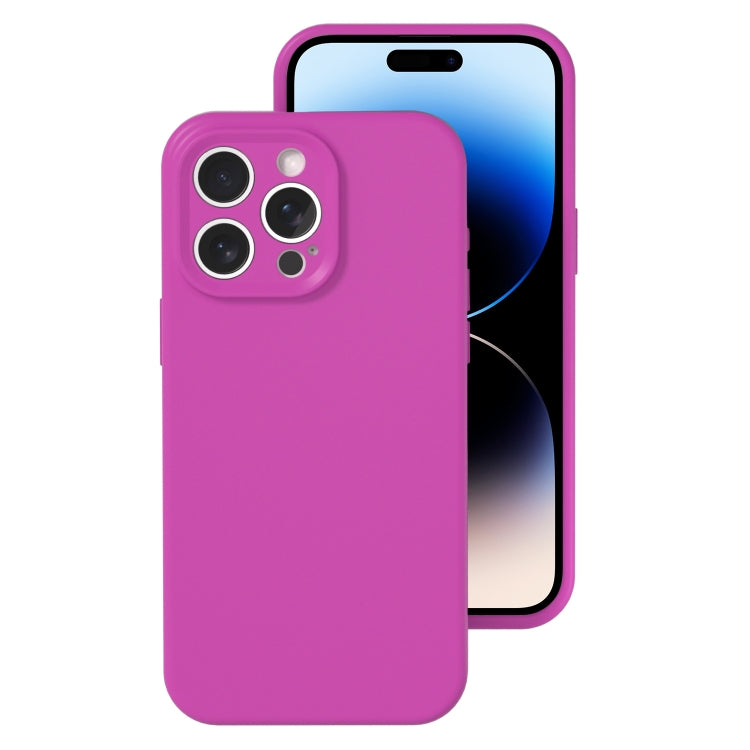 Precise Hole Liquid Silicone Jelly Color Full Coverage Phone Case, For iPhone 14 Pro