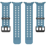 Ocean Dual Silver Buckle Silicone Watch Band, For Samsung Galaxy Watch Ultra 47mm / Ultra 2025