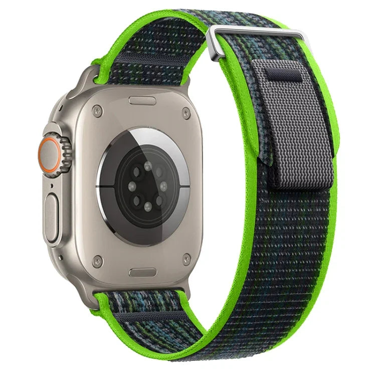 Dual-Section Loop Nylon Watch Band, For Apple Watch Ultra 2 49mm, For Apple Watch Series 9 45mm