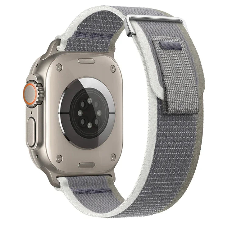Dual-Section Loop Nylon Watch Band, For Apple Watch Ultra 2 49mm, For Apple Watch Series 9 45mm