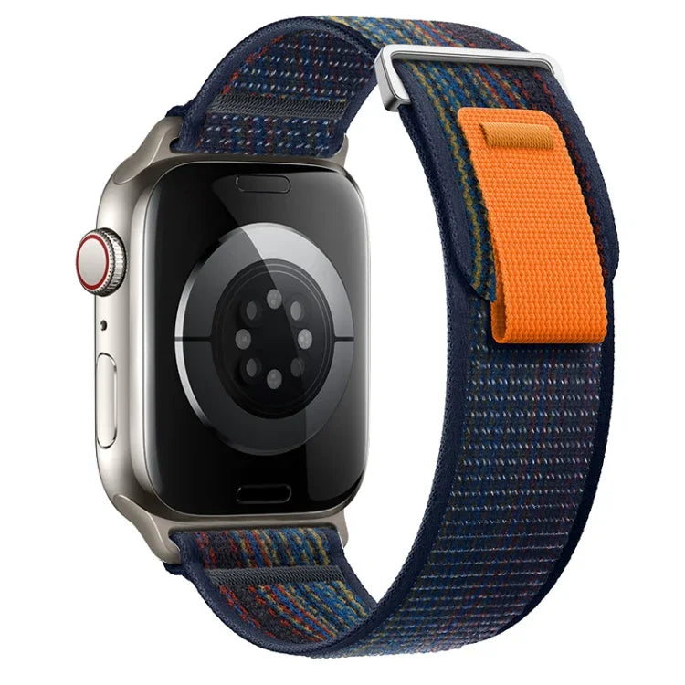 Dual-Section Loop Nylon Watch Band, For Apple Watch Ultra 2 49mm, For Apple Watch Series 9 45mm