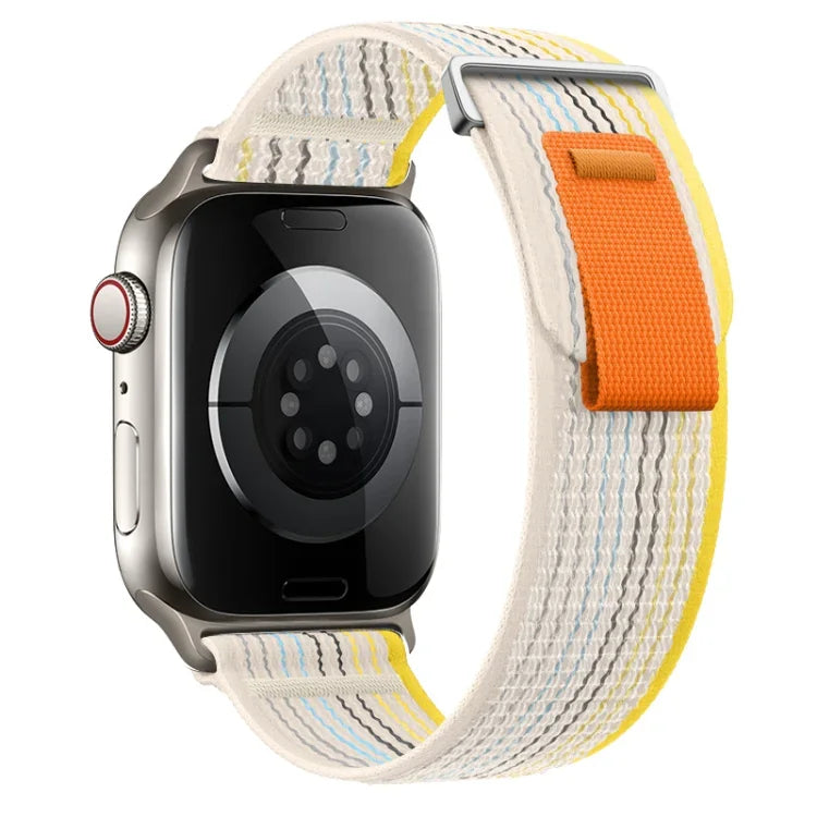 Dual-Section Loop Nylon Watch Band, For Apple Watch Series 9 41mm, For Apple Watch Ultra 49mm