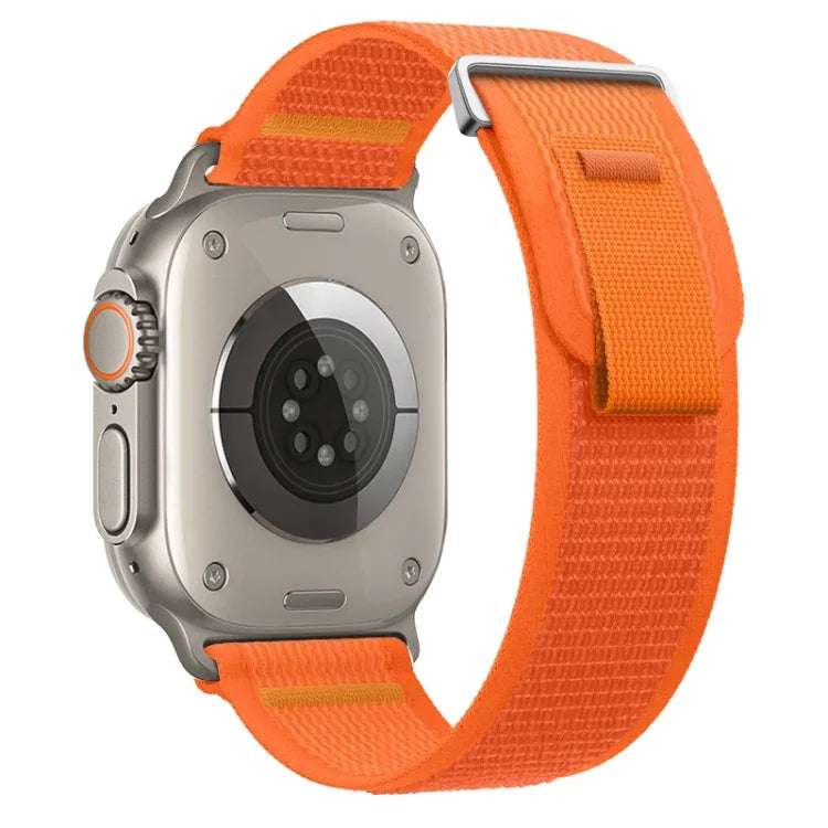 Dual-Section Loop Nylon Watch Band, For Apple Watch Series 9 41mm, For Apple Watch Ultra 49mm