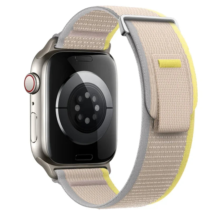 Dual-Section Loop Nylon Watch Band, For Apple Watch Series 8 41mm, For Apple Watch Series 8 45mm