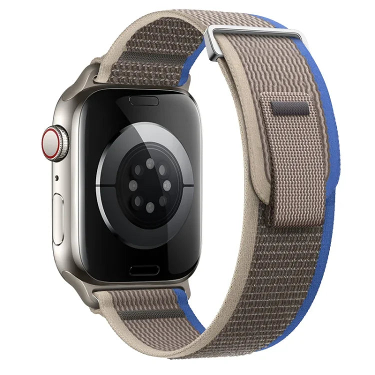 Dual-Section Loop Nylon Watch Band, For Apple Watch Series 8 41mm, For Apple Watch Series 8 45mm