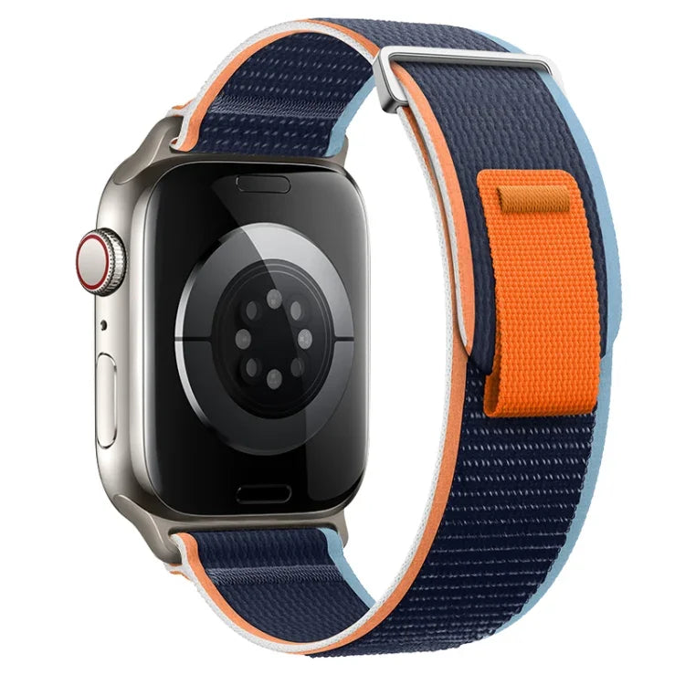 Dual-Section Loop Nylon Watch Band, For Apple Watch Series 8 41mm, For Apple Watch Series 8 45mm