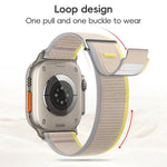 Dual-Section Loop Nylon Watch Band, For Apple Watch Series 5 44mm, For Apple Watch Series 5 40mm