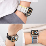 Dual-Section Loop Nylon Watch Band, For Apple Watch Series 4 44mm, For Apple Watch Series 4 40mm