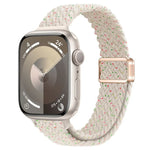 Slim Magnetic Buckle Nylon Braided Watch Band, For Apple Watch SE 2023 44mm, For Apple Watch SE 2023 40mm