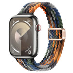 Slim Magnetic Buckle Nylon Braided Watch Band, For Apple Watch Ultra 2 49mm, For Apple Watch Series 9 45mm