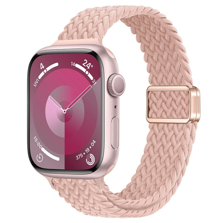 Slim Magnetic Buckle Nylon Braided Watch Band, For Apple Watch Series 9 41mm, For Apple Watch Ultra 49mm