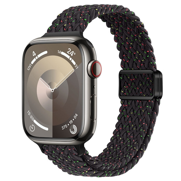 Slim Magnetic Buckle Nylon Braided Watch Band, For Apple Watch Series 9 41mm, For Apple Watch Ultra 49mm