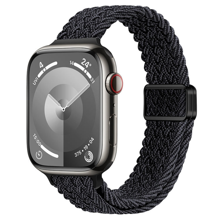 Slim Magnetic Buckle Nylon Braided Watch Band, For Apple Watch Series 8 41mm, For Apple Watch Series 8 45mm