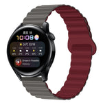 Two Color Magnetic Silicone Watch Band, 20mm