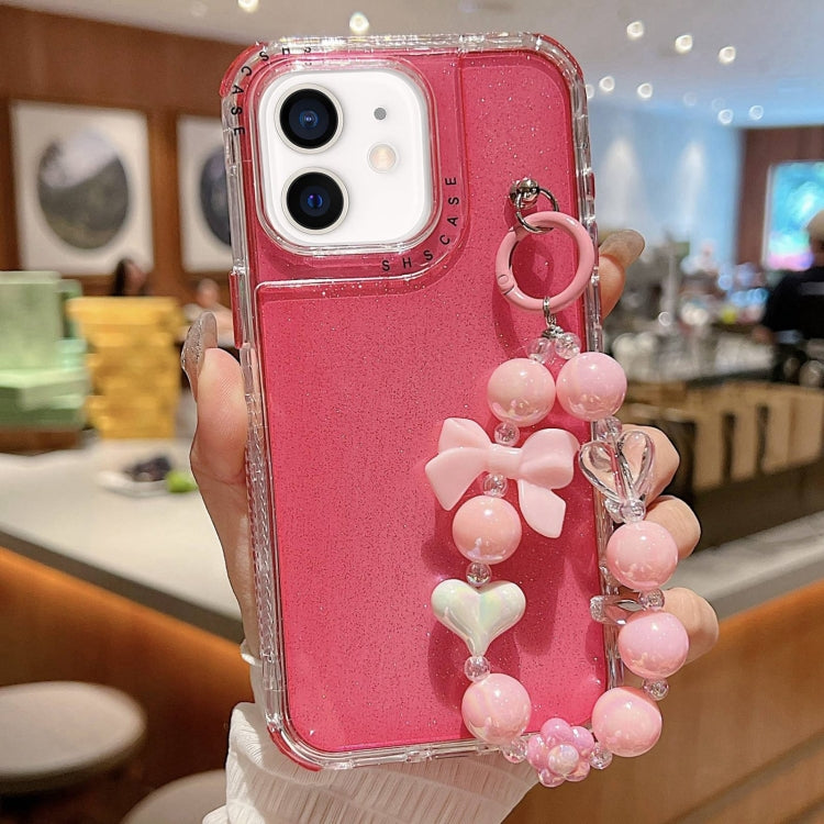 TPU + PC + Glitter Sequins Full Coverage Phone Case with Bracelet, For iPhone 14 Pro, For iPhone 14 Pro Max, For iPhone 6 / 7 / 8 / SE 2020, For iPhone 13 Pro Max, For iPhone 13 Pro, For iPhone 13, For iPhone 12 / 12 Pro, For iPhone 12 Pro Max         ...