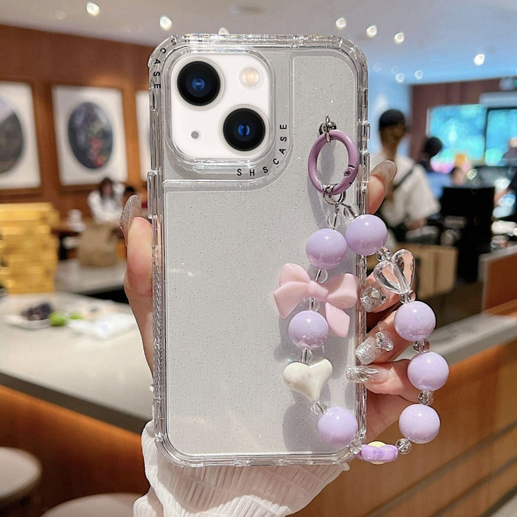 TPU + PC + Glitter Sequins Full Coverage Phone Case with Bracelet, For iPhone 14 Pro, For iPhone 14 Pro Max, For iPhone 6 / 7 / 8 / SE 2020, For iPhone 13 Pro Max, For iPhone 13 Pro, For iPhone 13, For iPhone 12 / 12 Pro, For iPhone 12 Pro Max         ...