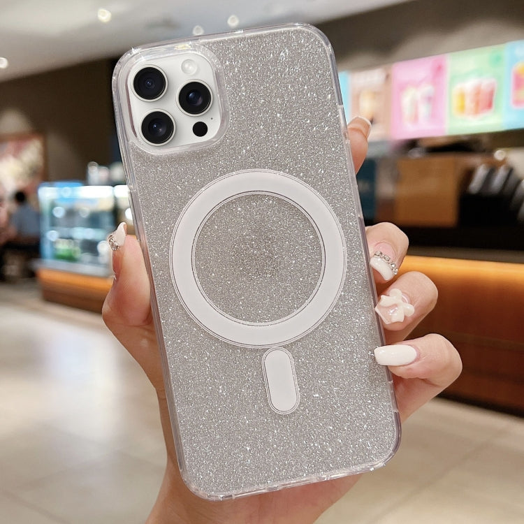 Acrylic Transparent Glitter MagSafe Phone Case, For iPhone 15 Pro, For iPhone 15 Plus, For iPhone 15, For iPhone 14 Plus, For iPhone 14, For iPhone 14 Pro, For iPhone 14 Pro Max, For iPhone SE 2022 / 2020 / 8 / 7, For iPhone 13 Pro Max, For iPhone 13 Pro