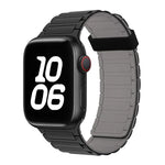 Tri-beads Magnetic Hoop Silicone Watch Band, For Apple Watch Series 7 41mm