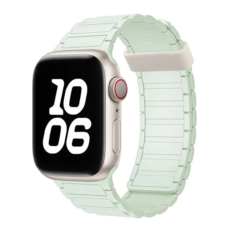Tri-beads Magnetic Hoop Silicone Watch Band, For Apple Watch Series 5 40mm