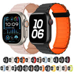 Tri-beads Magnetic Hoop Silicone Watch Band, For Apple Watch Series 9 41mm